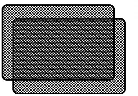 MiOYOOW Adesivo parasole per auto, 2 pezzi, universale, nero, 38 x 46 cm, PVC, autovetture