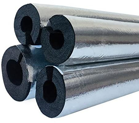 DXHYYM Self Sealing Foil Tube Pipe Insulation, ID 22mm 27mm 34mm 43mm 48mm 60mm 76mm 89mm 110mm, Foam Insulation Lagging Wrap Roll,Plumbers DIY Professional