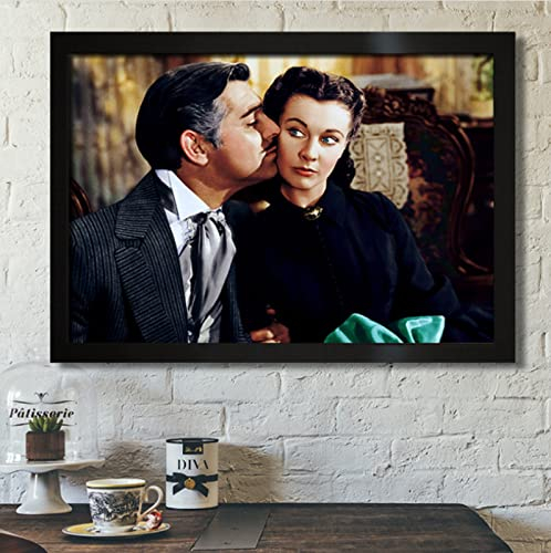 Poster Vom Winde Verweht Poster Retro Movie Poster Wall Art Leinwand Malerei Poster Und Drucke Home Decor 50X70Cm Kein Rahmen