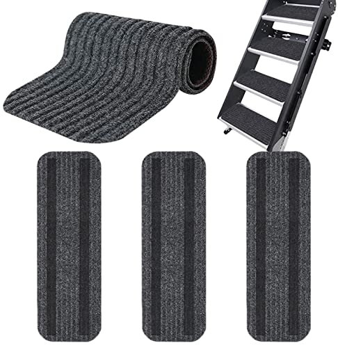 Pomurom Paillasson Antidérapant pour Camping Car, Tapis pour Caravane, Couvre Marche Caravane Adhésif, Tapis Nettoyage pour Marchepied Caravane/Camping-Car, Nettoyage Facile