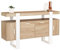 IDMarket - Buffet 140 cm Phoenix 4 Portes Bois et Blanc