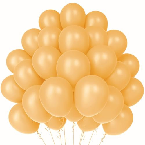WAREHOUSE 50 Stück orange Luftballons Geburtstag Ballons Helium Luftballons Bunt Luftballon Girlande für luftballons hochzeit, luftballons geburtstag ballon girlande, Baby Party Dekoration.