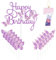 mciskin Butterfly Happy 7th Birthday Candles,Butterfly Cake Decorations,Pink Purple Number 7 Candle for Cake,Purple Cupcake Toppers Girls,Glitter Pink Topper for Girls' 7th Birthday Decorations