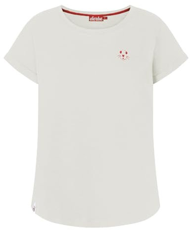 derbe Damen Shirt Robbenschnute weiß L