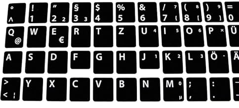 IT-MIXX Qualitäts Tastaturaufkleber - Deutsch - Ersatzschlüssel QWERTZ kompatibel mit Panasonic CF -18
