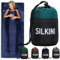 Silkini Compact Seidenschlafsack aus 100% Seide, Hüttenschlafsack Ultraleicht, Schlafsack Inlett, Inlay, Sommerschlafsack, Innenschlafsack kleines Packmaß