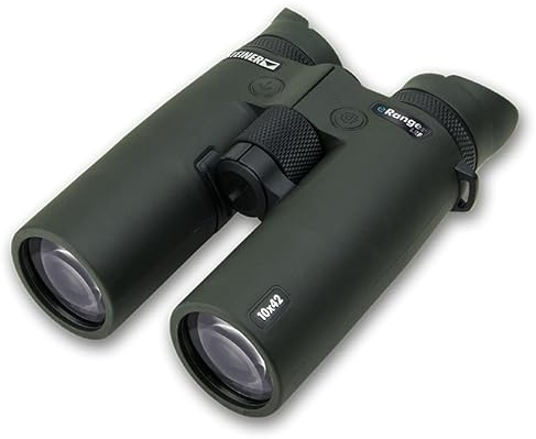 STEINER Binocolo da caccia eRanger LRF 10x42 – telemetro laser fino a 3.000 m, trasmissione digitale a Steiner Connect App, connettività con eRanger 8, Steiner Impact locator, rende la vostra caccia
