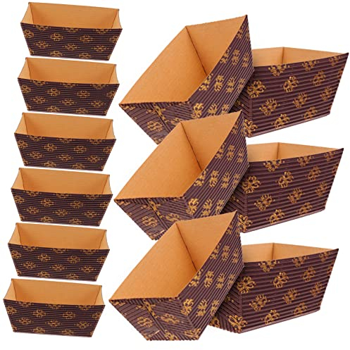 Cabilock 25stücke Papier Kastenformen Für Brot Und Kuchen Hochwertige Hitzebeständige Backformen Für Desserts Und Snacks Bei Festen Und Veranstaltungen