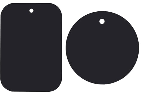 Metallplatte – 2 Stück Wiegen-Magnet-Autohalterung, magnetische KFZ-Handyhalterung, klebrige magnetische Pads, Autohalterung, Handy-Magnetaufkleber, magnetische Handy-Autohalterung, Metall-Aufkleber