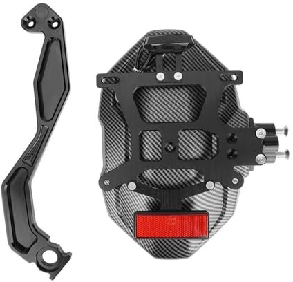 Kotflügel für Motorräder For Honda CB650F CBR650F 2014-2023 Kotflügel Fender Kennzeichen Rahmen Rad Spritzschutz Zubehör(Color:Carbon Fiber)