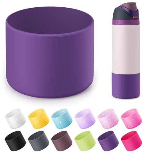 Diumepo Bota de silicona para botella de agua Owala de 24 onzas, funda protectora antideslizante para botella de agua Owala Twist & FreeSip & Flip de acero inoxidable, base inferior para Owala