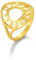 LIKGREAT Mondsichel Ring für Frau Mädchen Multi-Size Edelstahl Finger Sonne Mond Ring böhmischen Schmuck Geburtstag Geschenk (Gold, 19MM)