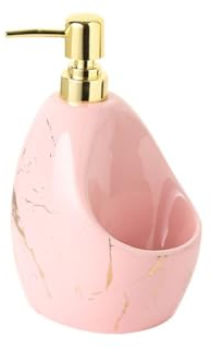 Seifenspender Badezimmer Duschgelflasche Lotionspenderflasche Badezimmer Keramik Handseife Push-Flasche für Küche, Badezimmer, Hotel Handpumpenspender (Farbe: C) (B b) (A b)