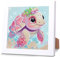 Diamond Painting Kinder Mit Holzrahmen, Diamond Painting Kinder ab 4 5 6 7 8 9 Jahre, 5D Diamant Painting Bilder Kinder Mädchen Mosaikherstellung Arts Craft Kits für Geschenk 18x18cm (Schildkröten)