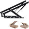 Guoyoocc 2 Stück Pneumatische Bett Hebemechanismus,GasdruckdäMpfer für schwere Bettkästen,Bett Lift Springaufbeschlag Bett Aus Stahl für Box-Bett-Sofa-Aufbewahrung,DIY-Projektheber-Hebe-Hardware
