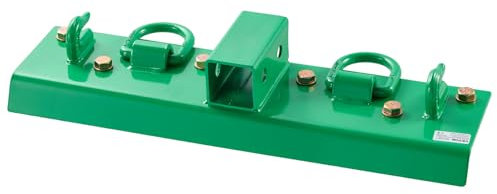 VEVOR Gancio per Pala da Trattore 7,93 mm con Anello di Ancoraggio, Gancio Avvitato per Carichi Pesanti con Piastra Posteriore, Acciaio Forgiato Grado 70, Resistenza Massima alla Rottura 5443,1 kg