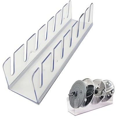 TUKEVA Aufbewahrungsregal für Thermomix Aufbewahrungsregal für Kochmaschinen Abnehmbar Schneidkopfregal Küchenzubehör Küchenzubehör (Transparent)