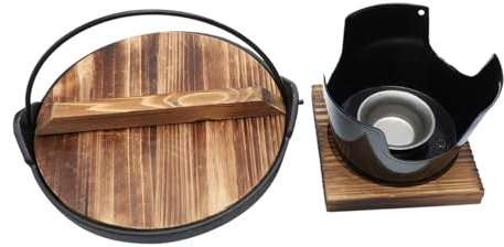 OFFSCH Juego De Utensilios De Cocina De Estilo Japonés Cacerola Resistente Olla Antiadherente Para Sopa Para Acampar