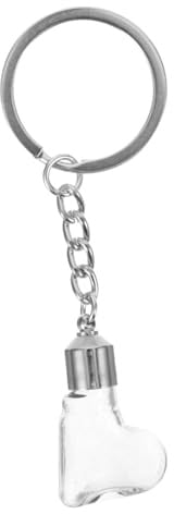 SHINEOFI porte-clés bouteille d'amour mini pots adolescent marchandise Cas porte clef original porte clé original bouteilles de souhaits en verre porte-clés petites fioles en verre Un verre