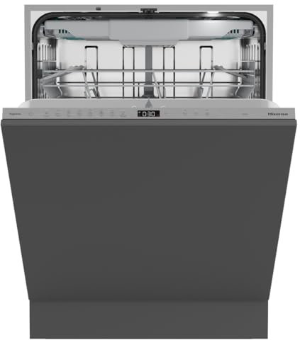Hisense HV673D64, Lavastoviglie integrata, Classe D, 16 coperti, 44db, 7 programmi, controllo touch a sfioramento, fast cleaning, Apertura automatica della porta, Indicatore del tempo rimanente, 9,5L