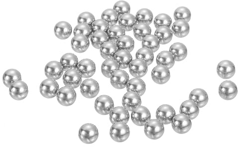 QUARKZMAN 50 Stück Kugellager Stahlkugeln, 6.35mm Kugellager Kugeln 316 Edelstahl Edelstahlkugeln G200 Präzisions Metallkugeln Lager Stahlkugeln für Lager Fahrräder