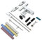 Qianly Affilatrice professionale per coltelli con supporto in metallo e rotazione a 360 gradi, Set a