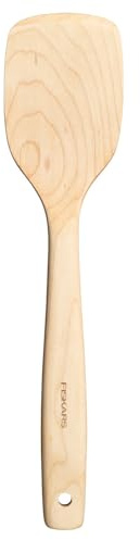 Fiskars Folken Pfannenwender, Spatel für beschichtetes Kochgeschirr | Länge 30 cm, FSC-zertifiziertes Ahornholz, 1075687