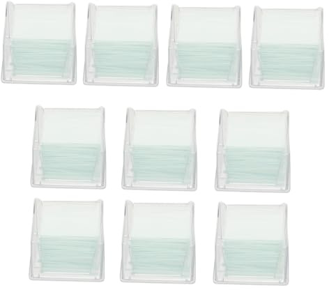 Deckgläser für Mikroskope 22x22 MM 1000 Stück, Glas, 10 Schachteln | Optisches Mikroskop, Proben Schützen und Fixieren, Geeignet für Kinder und Schüler