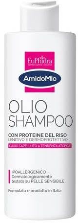 Öl-Shampoo Beschreibung Physiologisches Reinigungsmittel, das den Haarschaft restrukturiert und stärkt. Beruhigend und hautschützend. Kopfhaut mit Atopischer Tendenz 200 ml