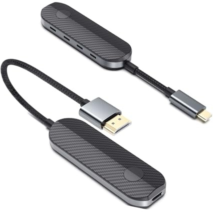 iShare Pro trådlös HDMI-sändare och mottagarkit 2K, skrikande Netflix, Amazon Video till TV, HD-video och ljudsynkronisering, USB C HDMI trådlös adapter för iPhone 15, iPad Pro, MacBook Pro/Air