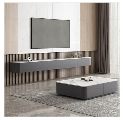 CHENGAIJIAN Porta TV galleggiante Mobile TV da parete in legno massello - Mobile sospeso moderno for soggiorno
