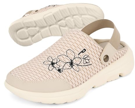 PERLETTI Ciabatte Sneakers Donna Slip On Ultra Leggere - Pantofole Comode con Rete Quattro Stagioni - Sandali Comfort Interno Esterno Traspiranti con Suola Rialzata Antiscivolo