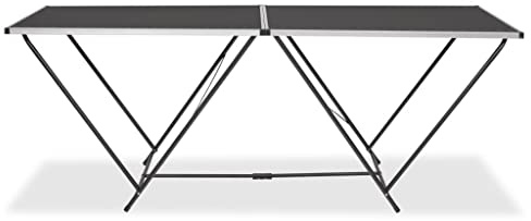 Tapeziertisch klappbar MDF und Aluminium mit 200×60×78 cm Maße, faltbar und platzsparend, stabiler Rahmen, geeignet als Beistelltisch, Gartentisch, Campingtisch, Balkontisch