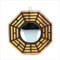 Feng Shui Holz Bagua Spiegel 10,2 cm (konkav)