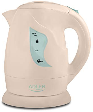 HERVIDOR DE AGUA ADLER AD 08B 1 L BEIGE 850 W
