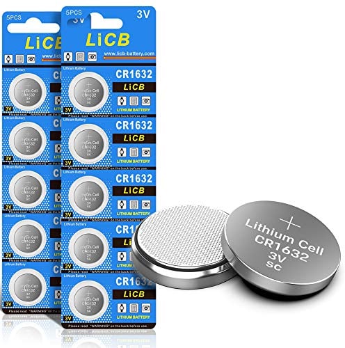 LiCB 10 Stück CR1632 3V Lithium Knopfzellen CR 1632 Batterien