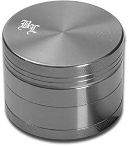 Black Leaf Alu-Mühle 4-TLG. m. Magnet Ø55mm grau/Titan