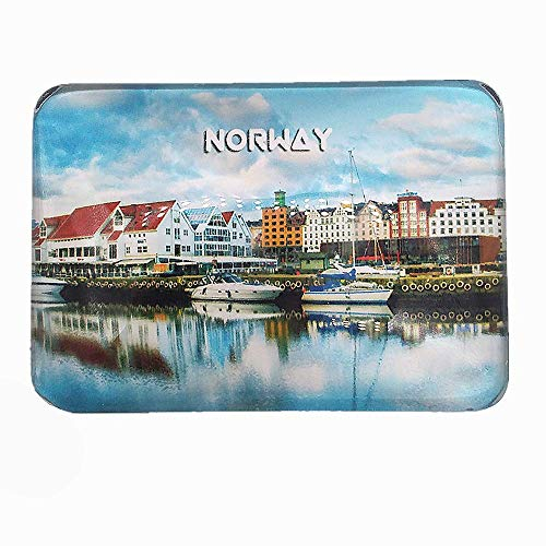 Norway Kühlschrankmagnet, Reise-Souvenir, Geschenk für Zuhause und Küche, Dekoration, magnetischer Aufkleber, Kristall-Kühlschrank-Magnet-Kollektion