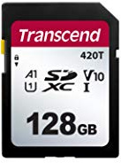 Transcend TS128GSDC420T SD-Karte Industrial 128 GB v30 Video Speed Class