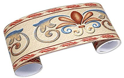 Vintage gelbe Tapetenbordüre, selbstklebend, für Küche und Badezimmer, abnehmbare Wanddekoration, 10 x 300 cm