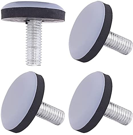cyclingcolors 4X möbelgleiter mit Gewinde teflongleiter gewindegleiter stellfüße PTFE einstellfuß (M6)