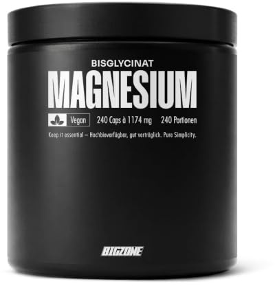 Big Zone Magnesium Bisglycinat - 240 Kapseln a 1000mg Magnesium Bisglycinat