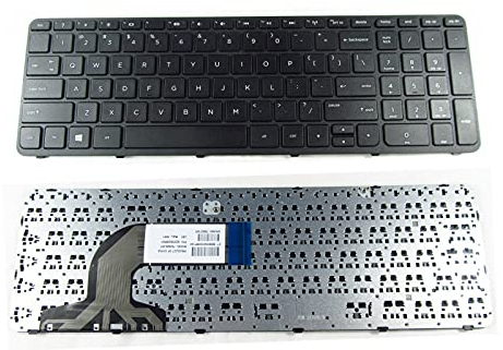 Yesvoo US-Tastatur für HP 350 G1 / 350 G2 / 355 G1 / 355 G2 Serie, P/N: 758027-001 759928-001, mit Rahmen