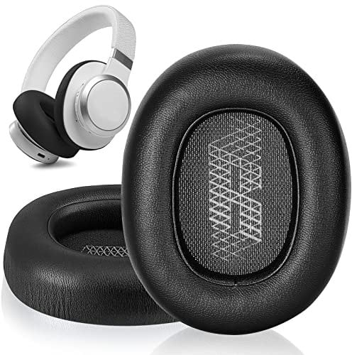 XBERSTAR Replacement Ear Pads for JBL LIVE650 BTNC LIVE660 BTNC Headset Headphones Ear Cushions- replacement ear cushions for JBL E65 E65BTNC / Duet NC ear cups (black)