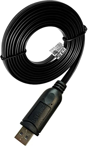 DSD TECH SH-RJ12B USB auf RJ12 RJ11 6P4C RS232 Serielles Kabel(Schwarz)