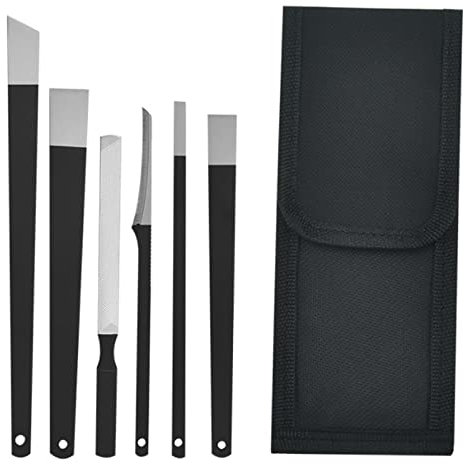 Pedicure Knife Tools Kits 6 Pcs Professional Stainless Steel Ingrown Toenail Knife Tools with Storage Bag Foot Repair Sharp Blade Kit Remover for Feet Ingrown Toe Nail Correction