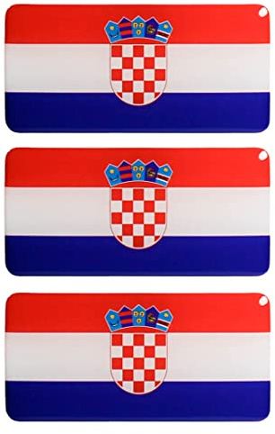 BIKE-label 3D Auto Aufkleber Kroatien 70 x 35 mm Sticker Motorrad X301001