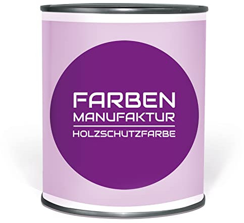 Farben Manufaktur Holzfarbe Holzschutzlack Wetterschutzfarbe Holzdecklack Landhaus Holz RAL 0,5L, Farbe: ca. RAL 1005 Honiggelb