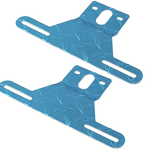 2 Pack Aluminum Trailer License Plate Light Bracket Universal for Most Trailer and Truck