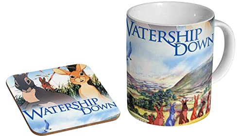 stopper Watership Down Poster - Ceramic Coffee Mug + Coaster Gift Set